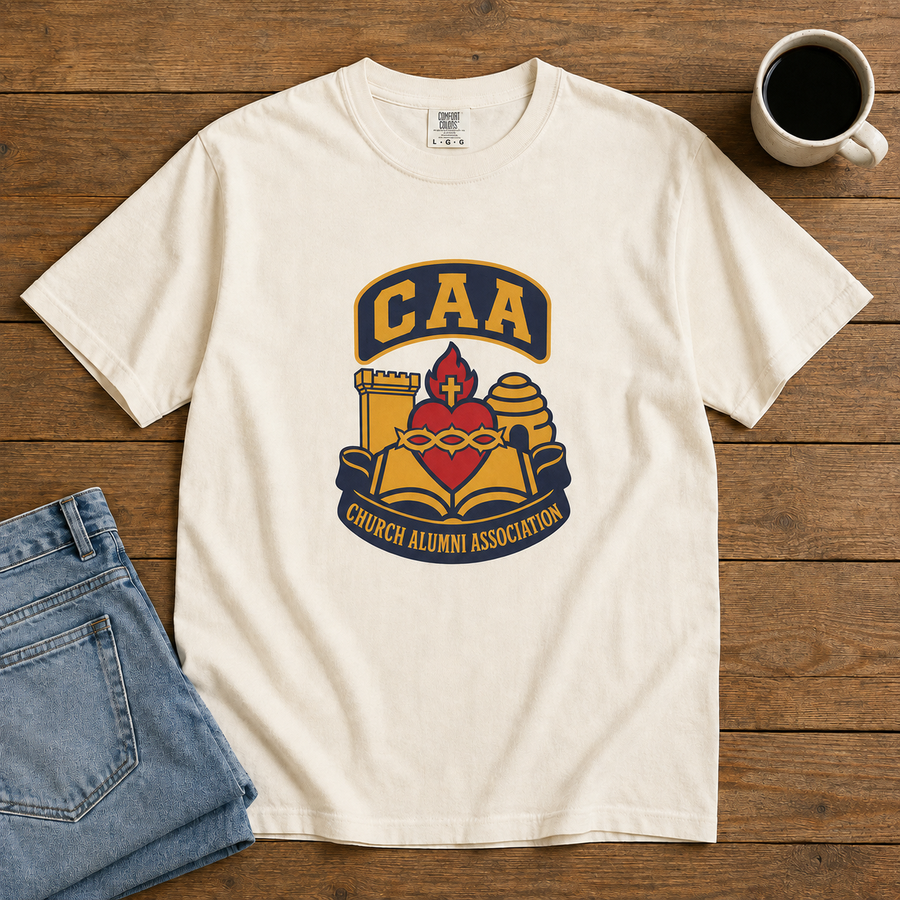 Church Alumni Association Crest T-Shirt | Comfort Colors 1717 | CAA