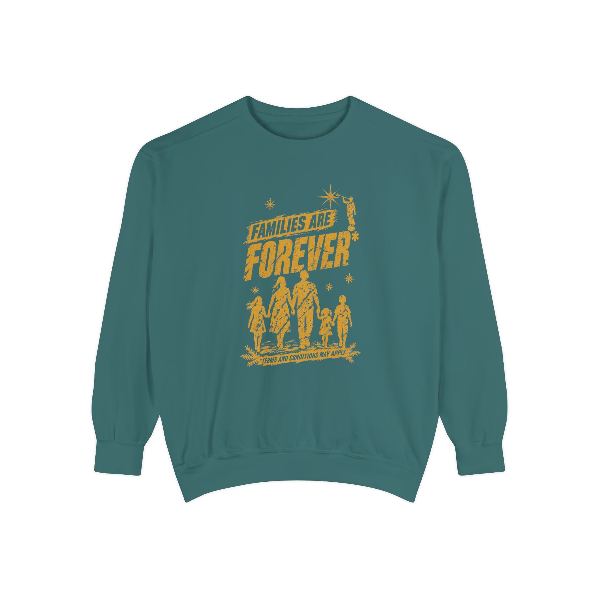 Families Are Forever* Christmas Sweatshirt | Comfort Colors 1566 | CAA