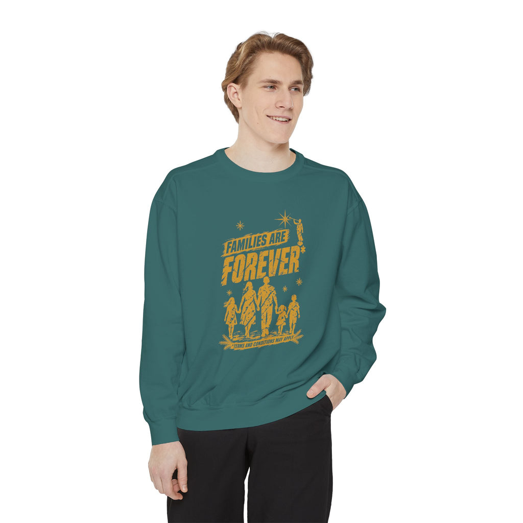 Families Are Forever* Christmas Sweatshirt | Comfort Colors 1566 | CAA