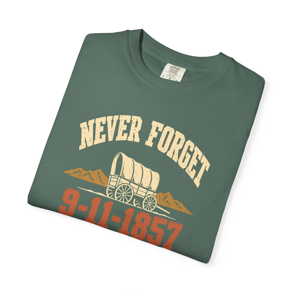 Never Forget 9-11-1857 Mountain Meadows T-Shirt | Comfort Colors 1717 | CAA