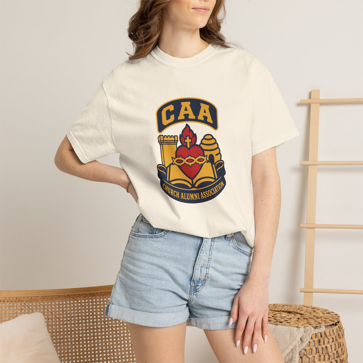 Church Alumni Association Crest T-Shirt | Comfort Colors 1717 | CAA