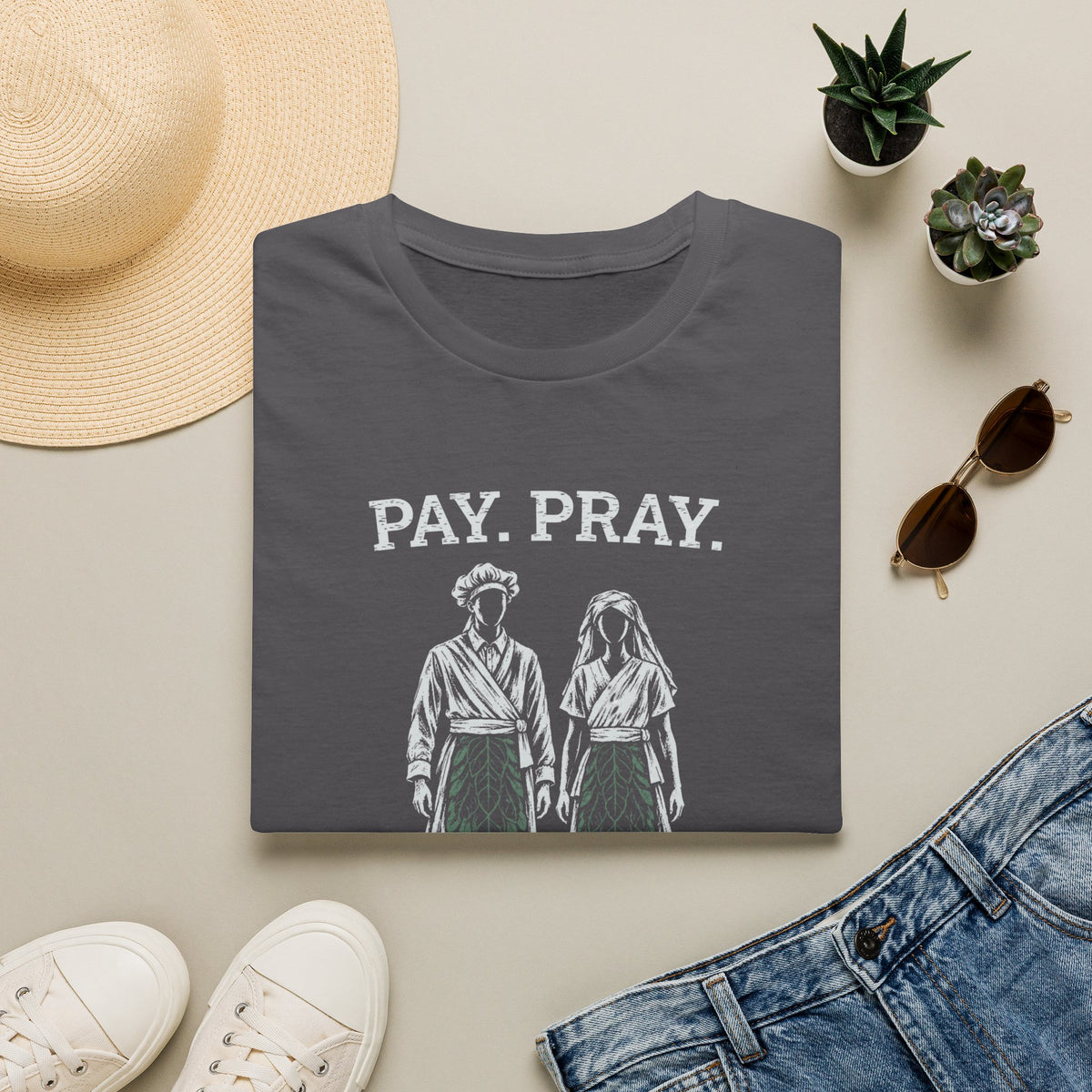 Pay. Pray. Cosplay. T-Shirt | Everyday Lightweight | CAA