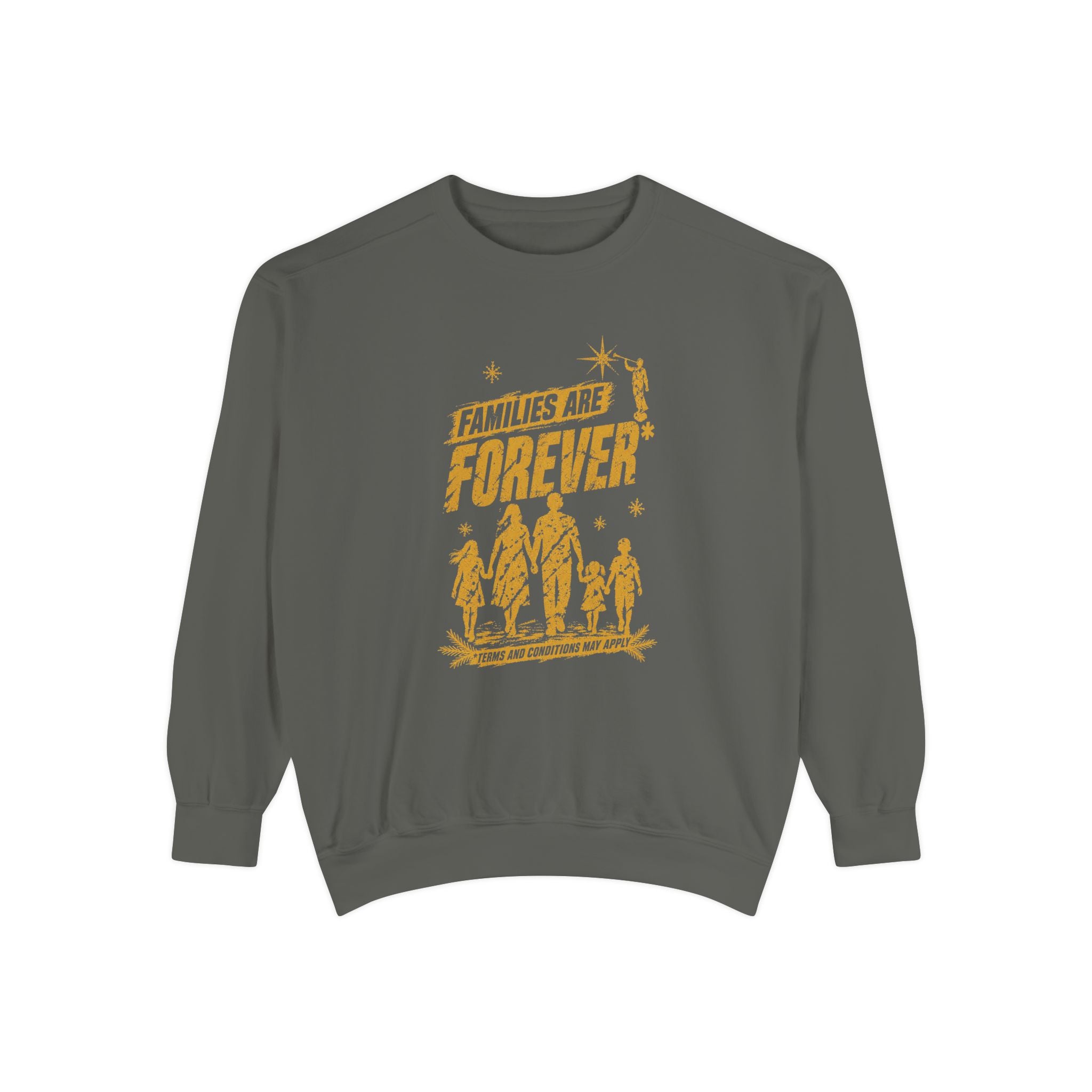 Families Are Forever* Christmas Sweatshirt | Comfort Colors 1566 | CAA
