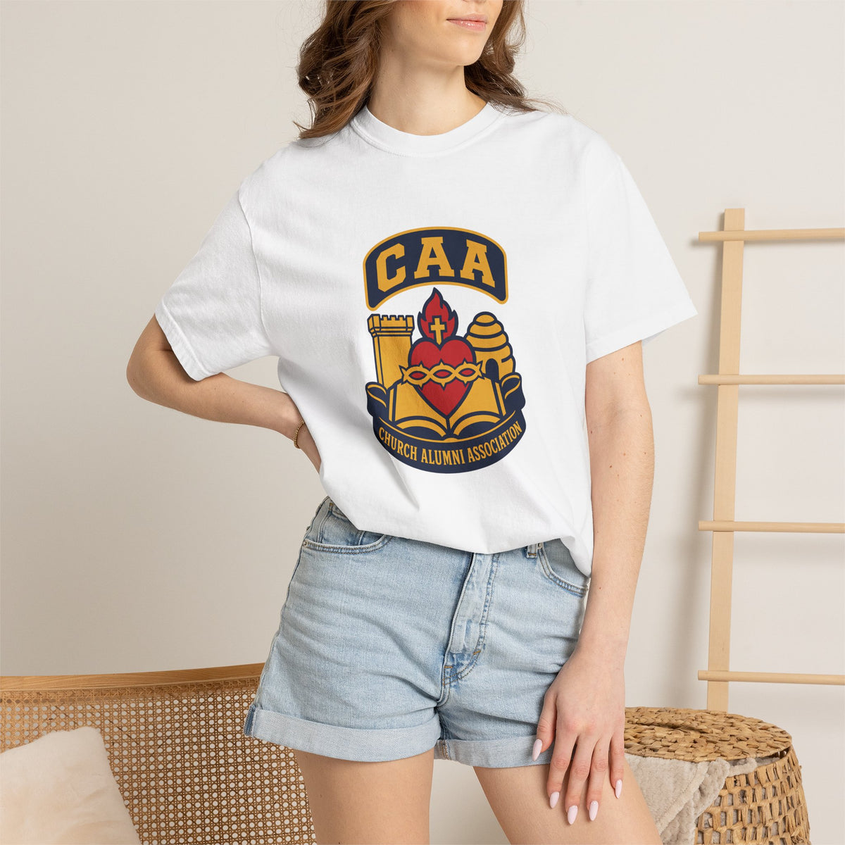 Church Alumni Association Crest T-Shirt | Comfort Colors 1717 | CAA