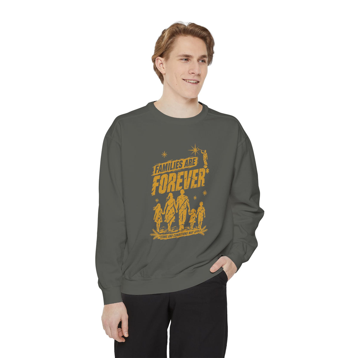 Families Are Forever* Christmas Sweatshirt | Comfort Colors 1566 | CAA