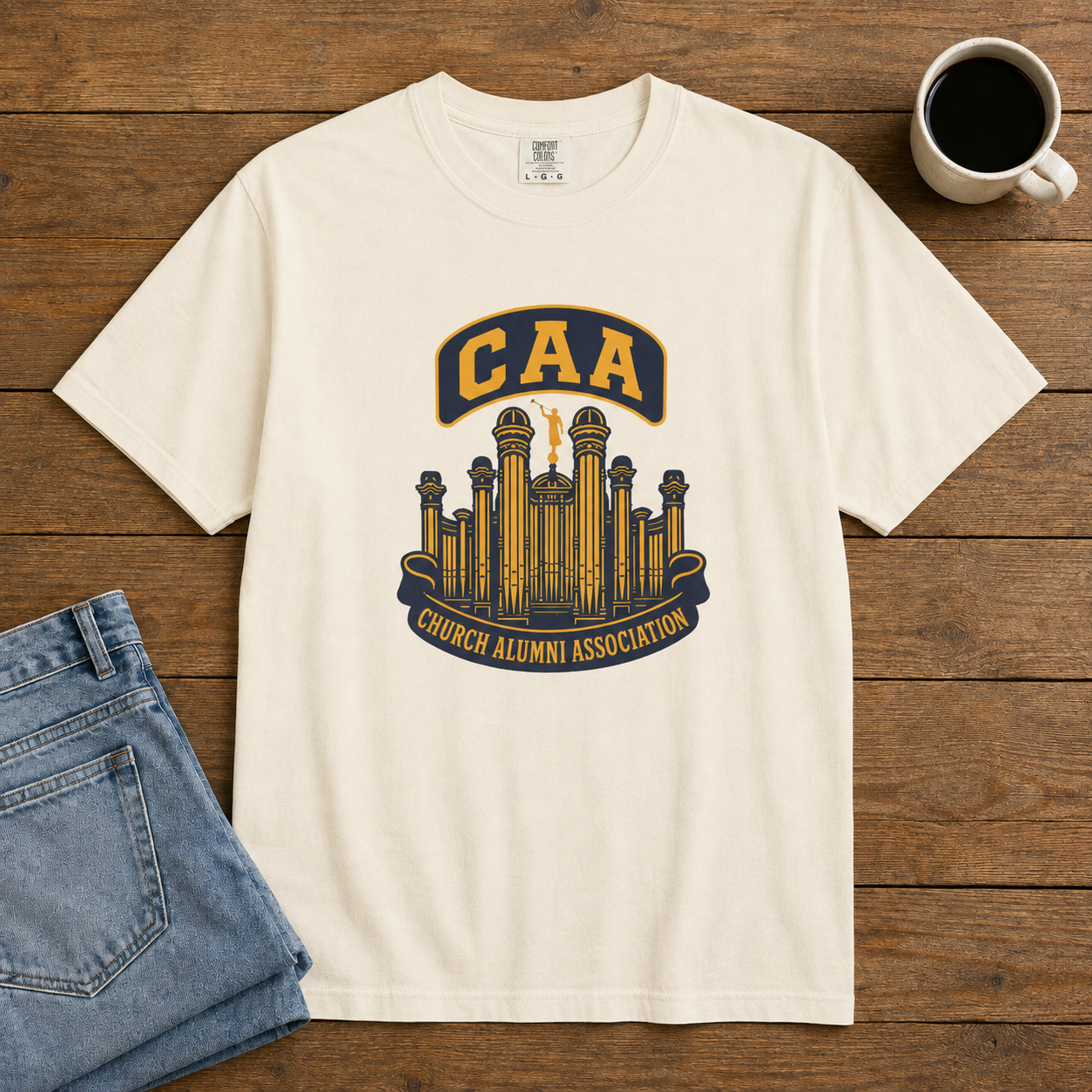 Tabernacle Organ CAA T-Shirt | Comfort Colors 1717 | Church Alumni Association