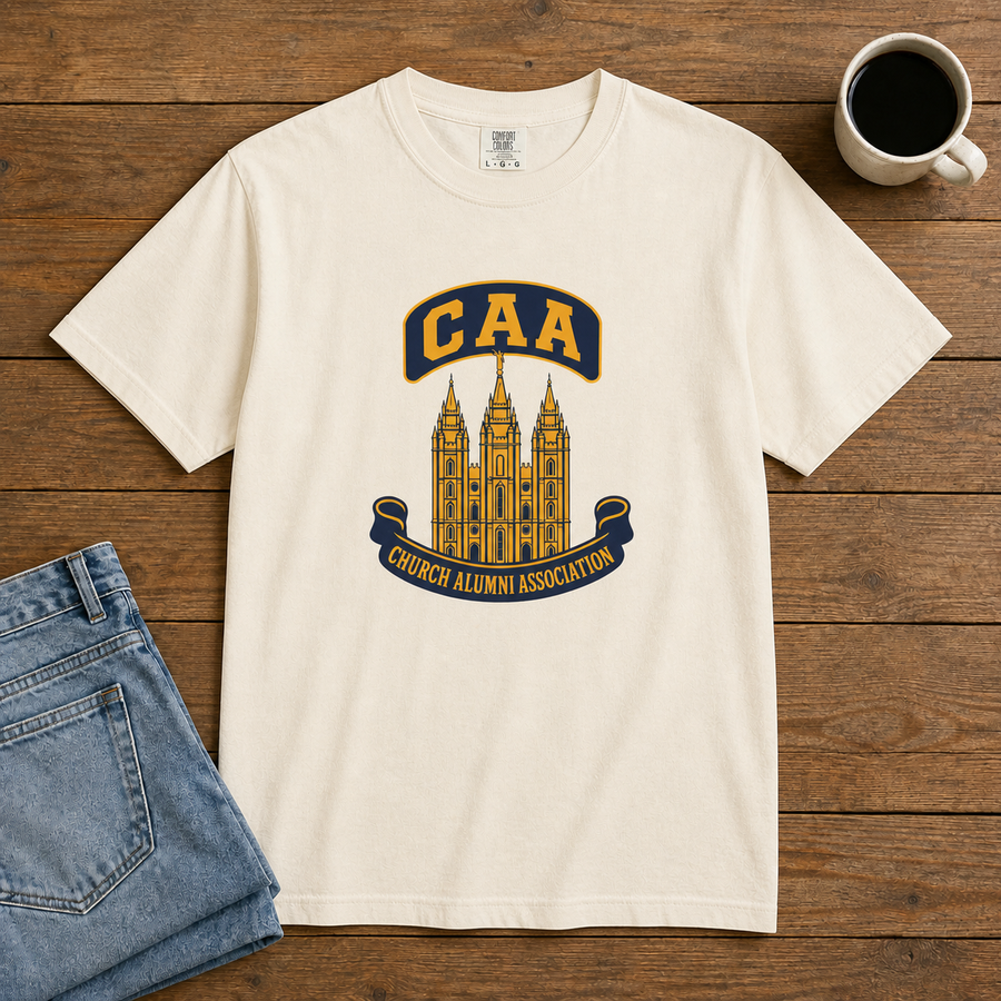 Salt Lake Temple CAA T-Shirt | Comfort Colors 1717 | Church Alumni Association