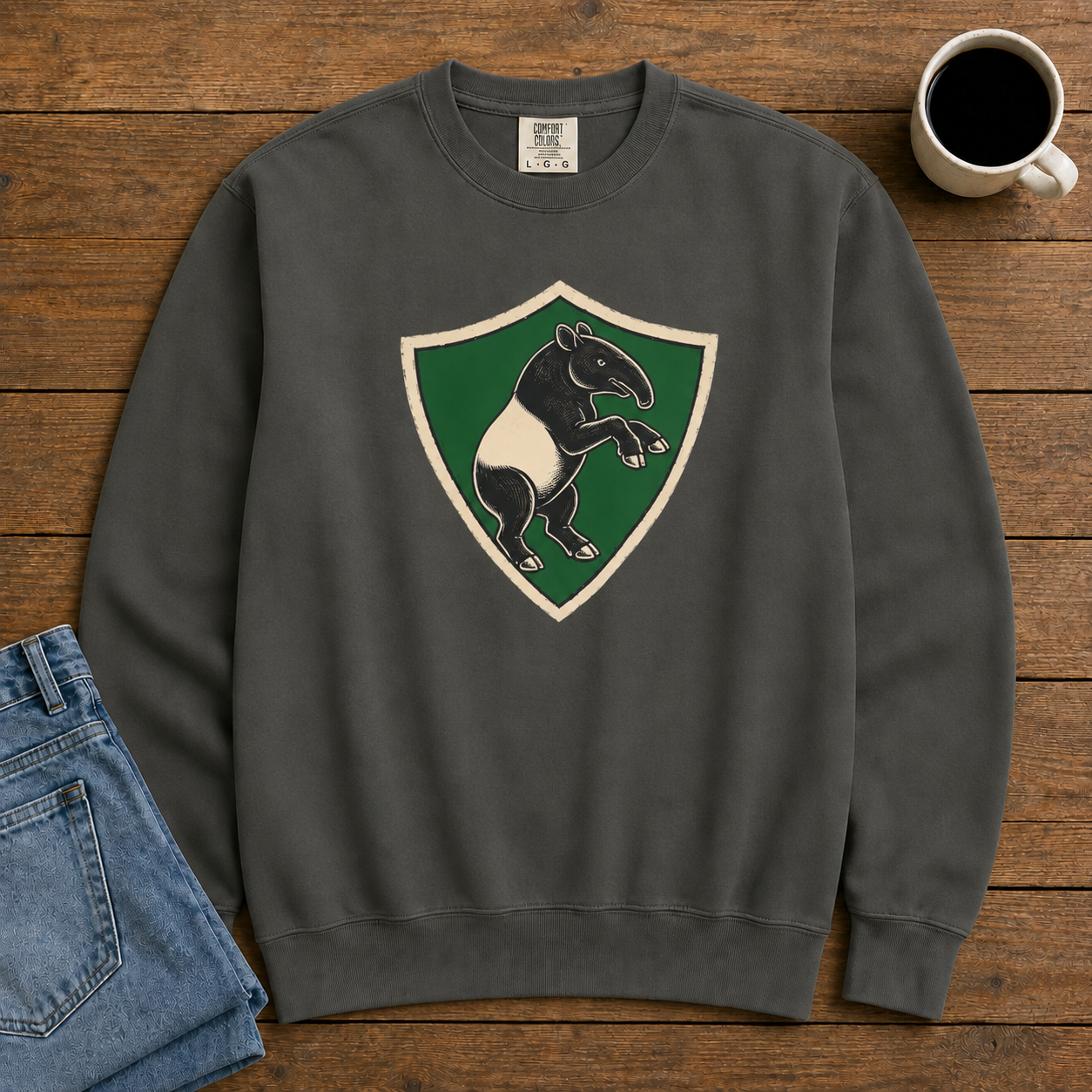 Tapir Shield Sweatshirt | Comfort Colors 1566 | CAA