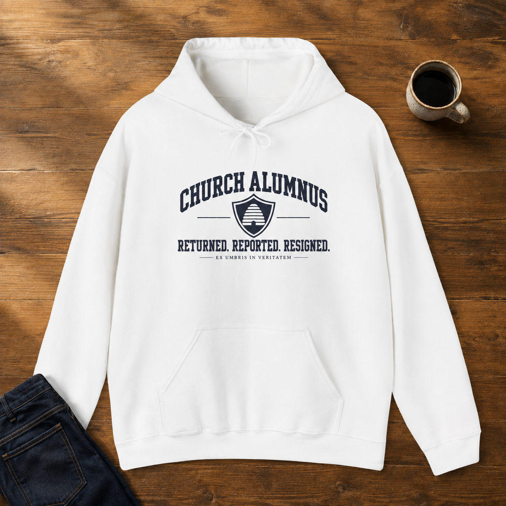 Church Alumnus Everyday Hoodie | White | Gildan 18500