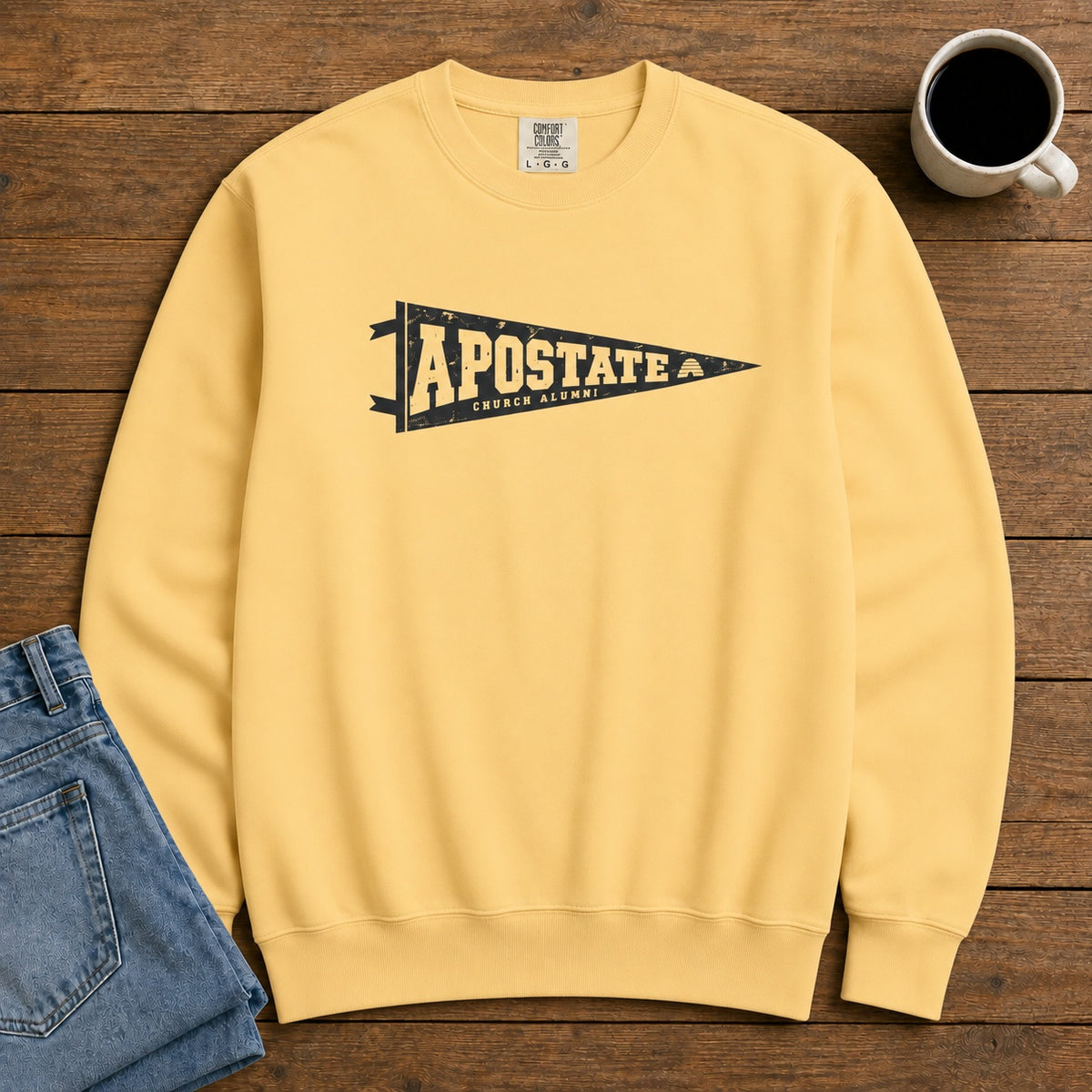 Apostate Pennant Premium Heavyweight Sweatshirt | Comfort Colors 1566 | CAA