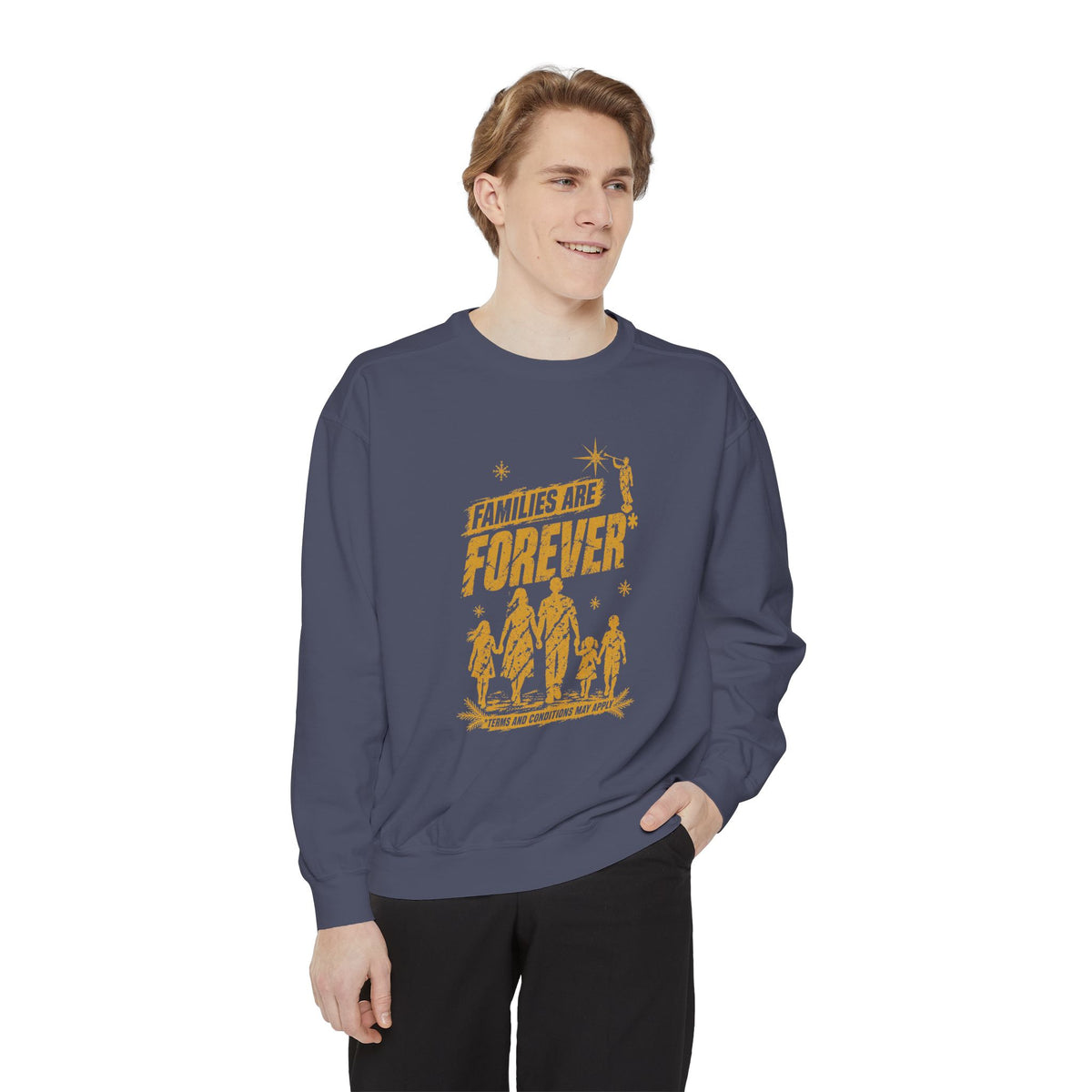 Families Are Forever* Christmas Sweatshirt | Comfort Colors 1566 | CAA