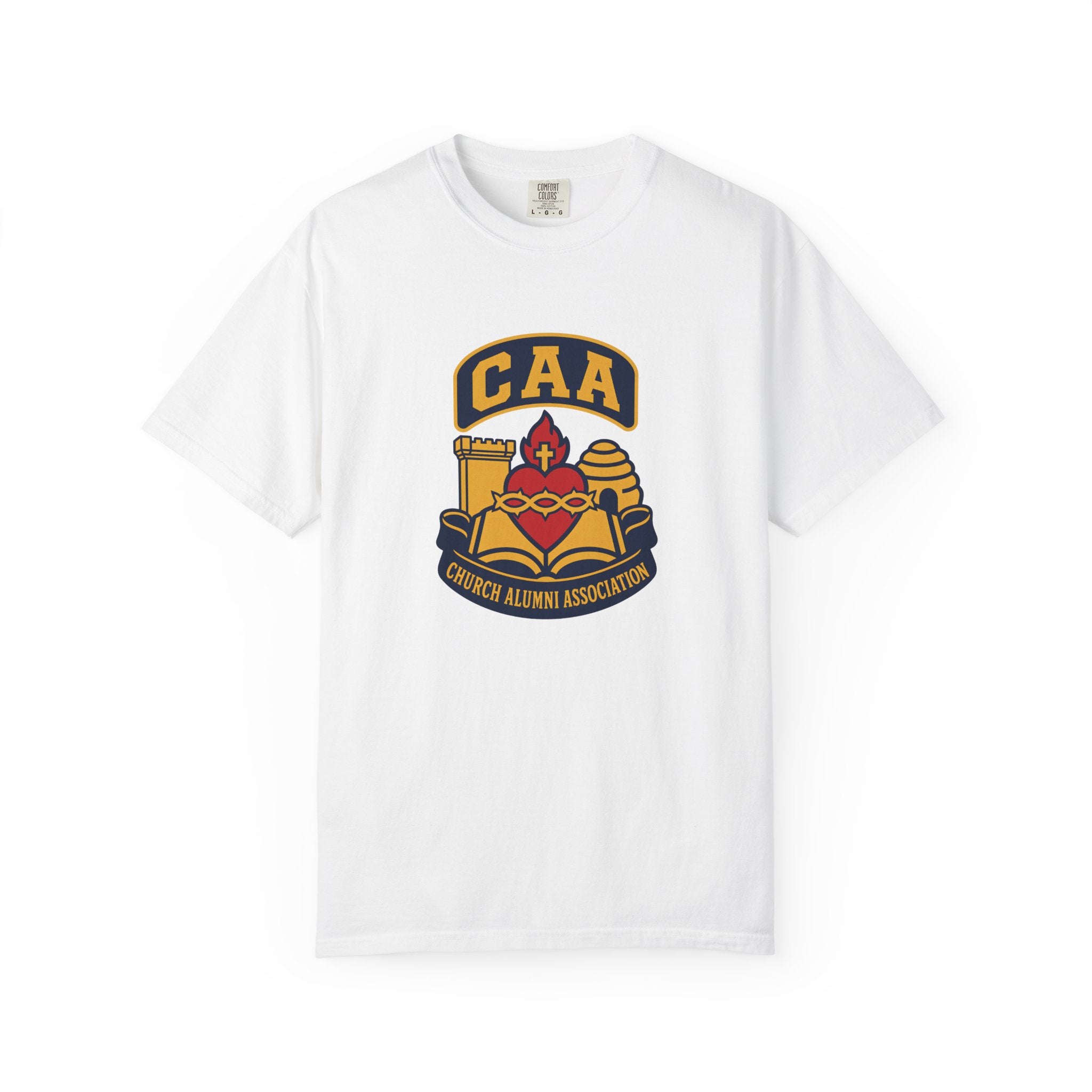Church Alumni Association Crest T-Shirt | Comfort Colors 1717 | CAA