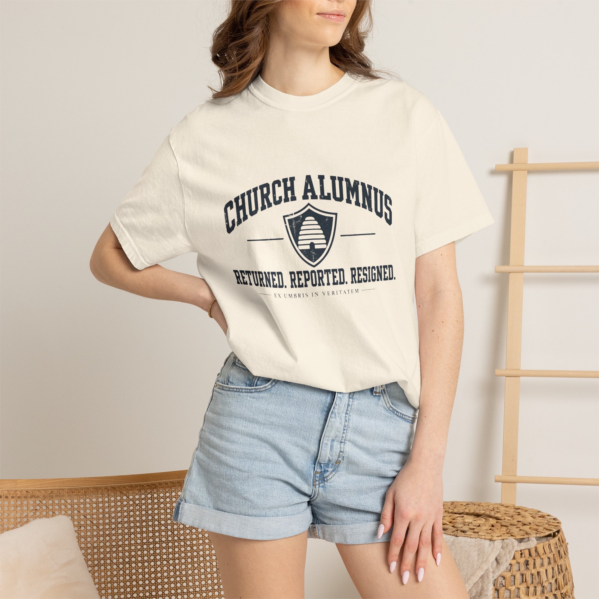 Church Alumnus T-Shirt | Ivory | Comfort Colors 1717