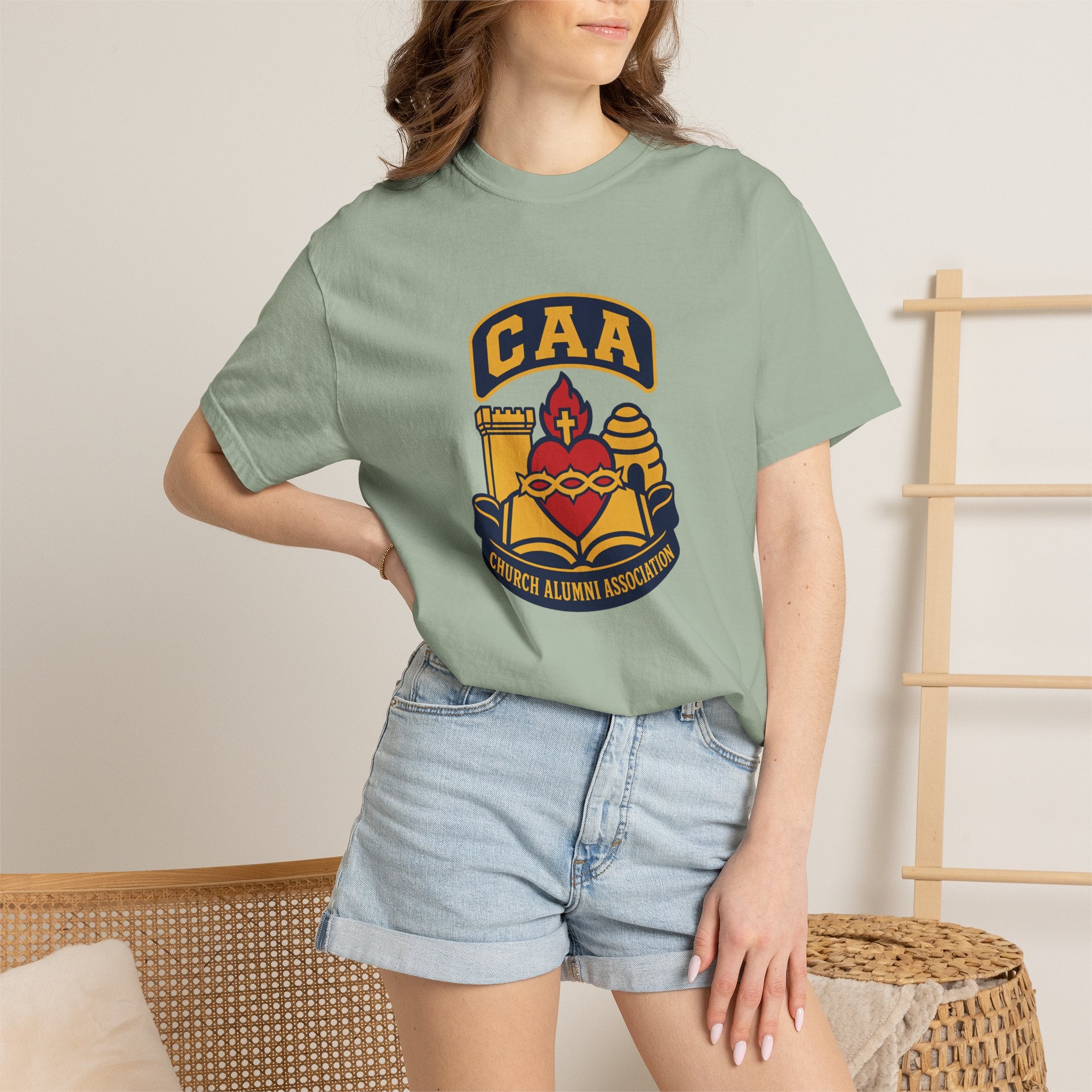 Church Alumni Association Crest T-Shirt | Comfort Colors 1717 | CAA
