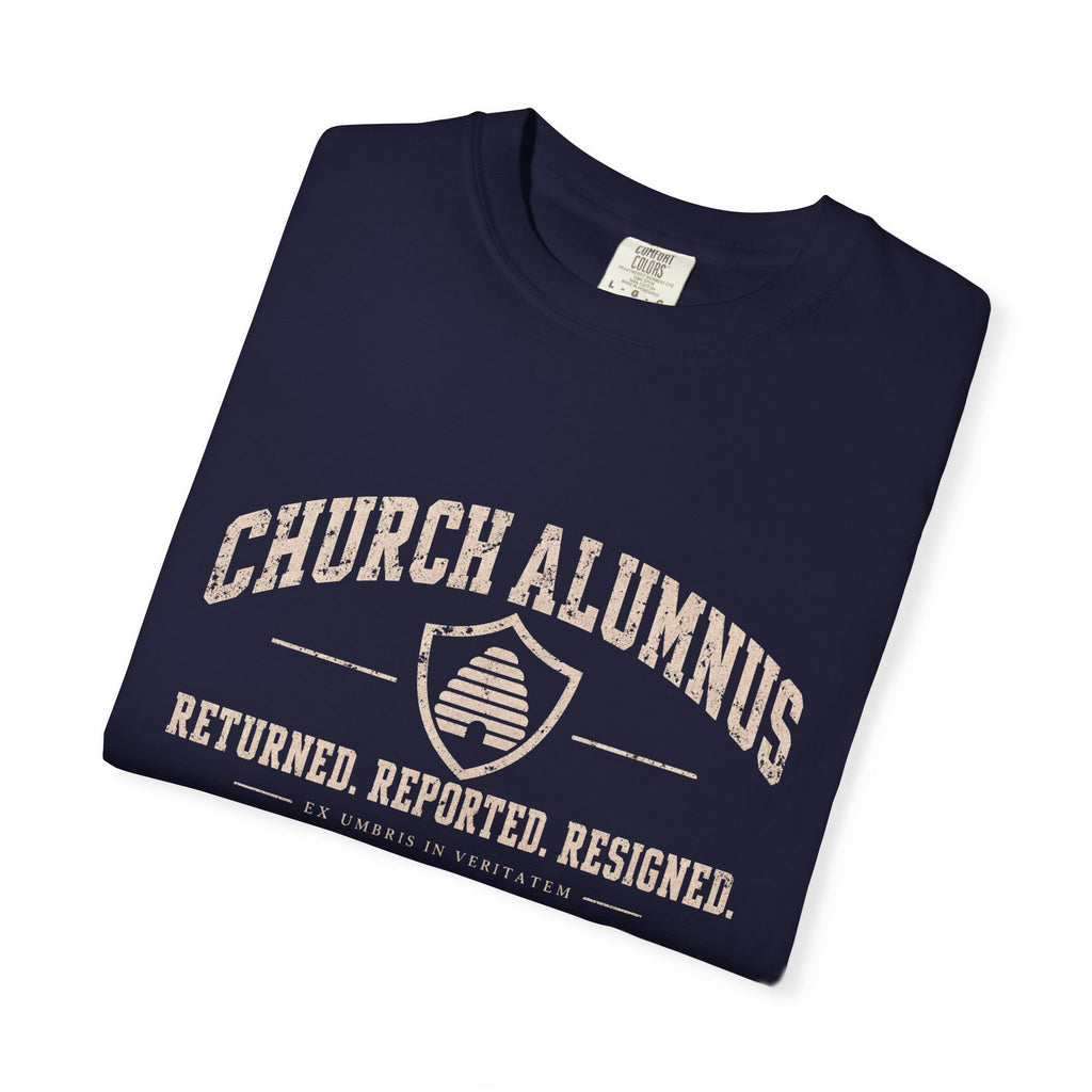 Church Alumnus T-Shirt | True Navy | Comfort Colors 1717