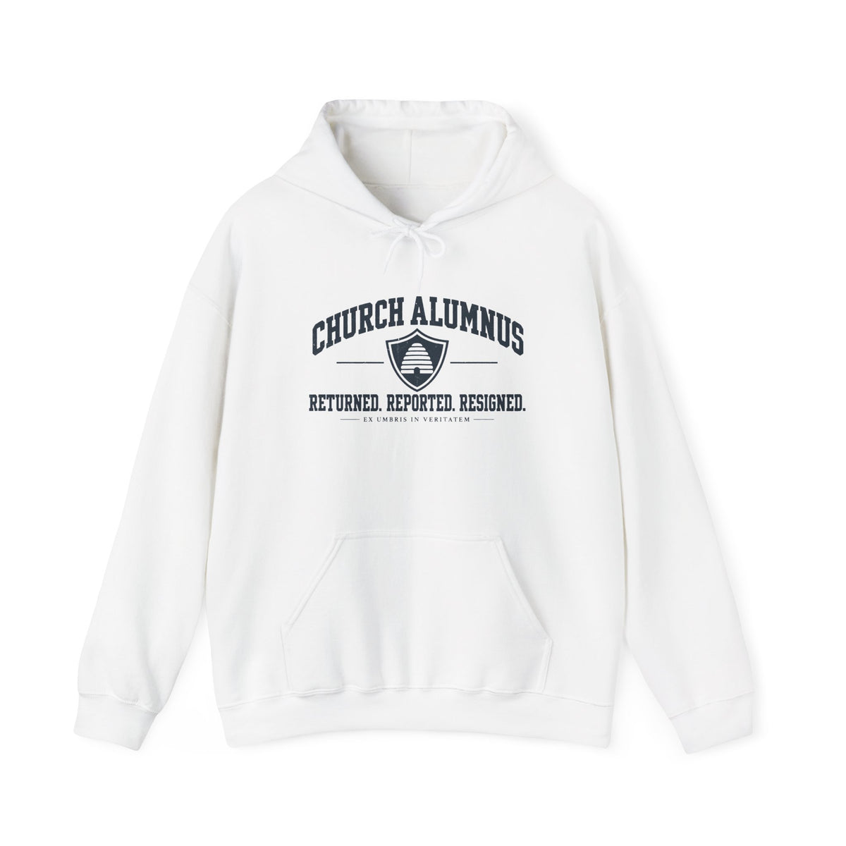 Church Alumnus Everyday Hoodie | White | Gildan 18500